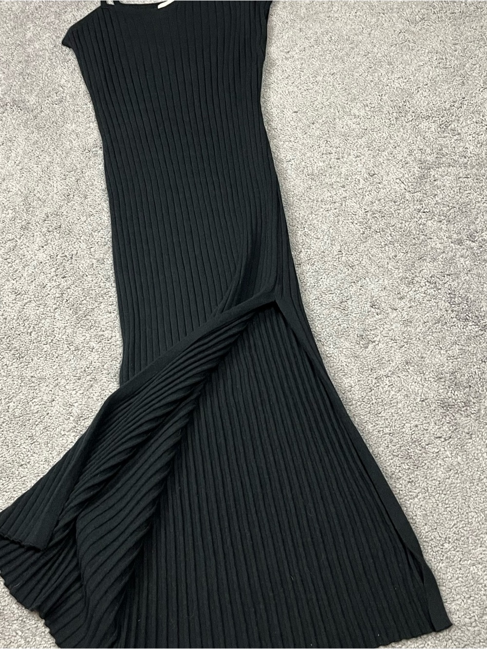 Universal Thread Black Ribbed Knit Dress - Picture 5 of 7